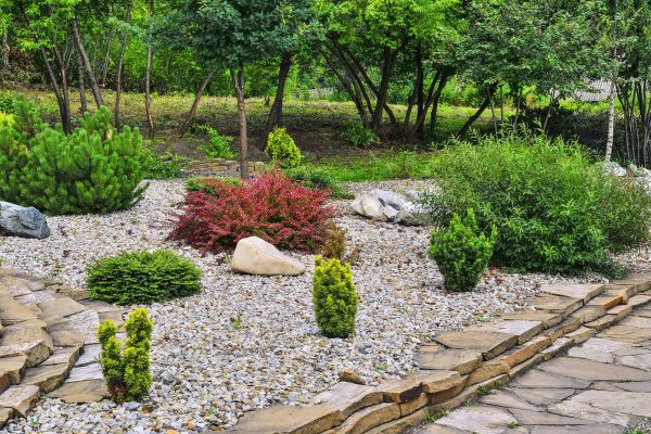 Rock Landscaping in Layton