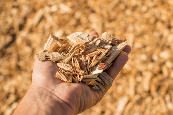 Wood Chips Spreading in Layton