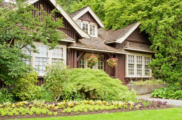 Log Home Landscaping in Layton