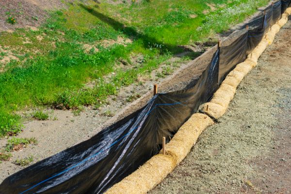 Straw Wattle Installation in Layton